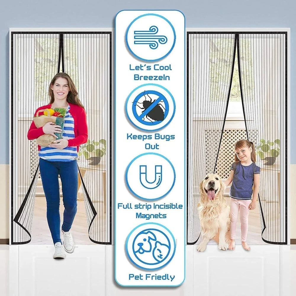 Magnetic mosquito Door Net Curtain™ @ Just Rs.699/-